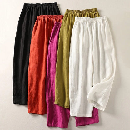 Valentine - Pantalon fluide en coton et lin