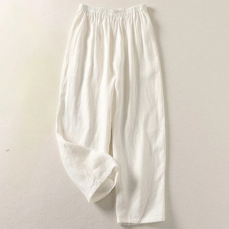 Valentine - Pantalon fluide en coton et lin