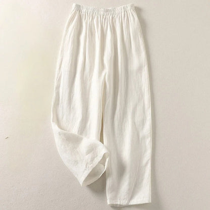 Valentine - Pantalon fluide en coton et lin
