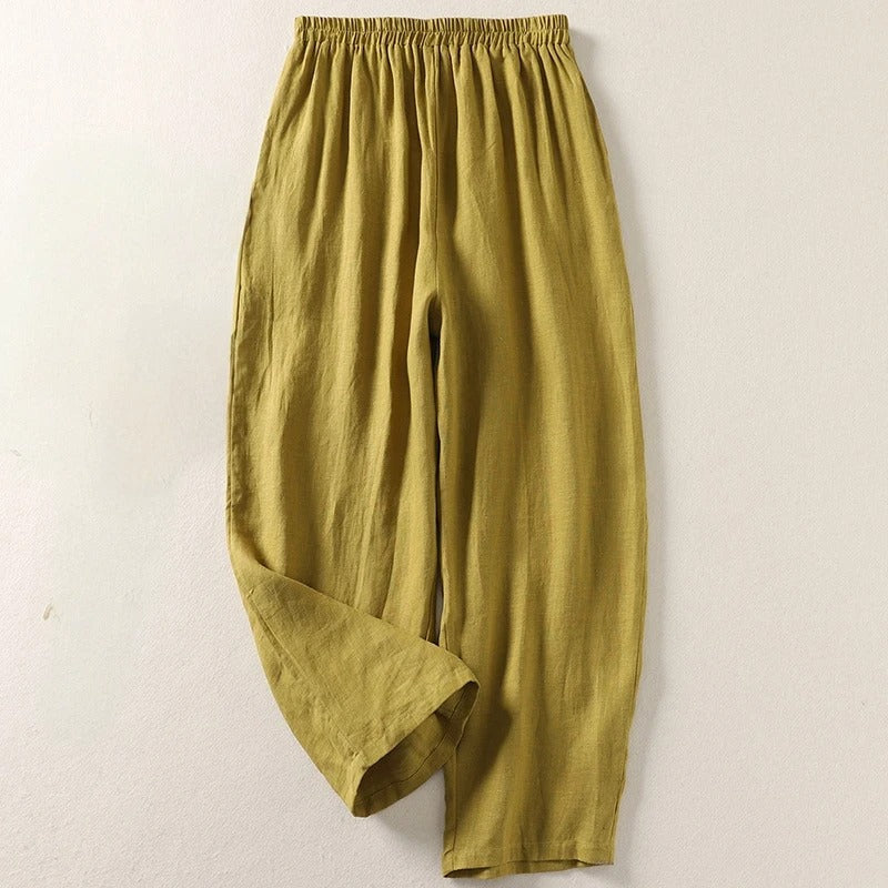 Valentine - Pantalon fluide en coton et lin