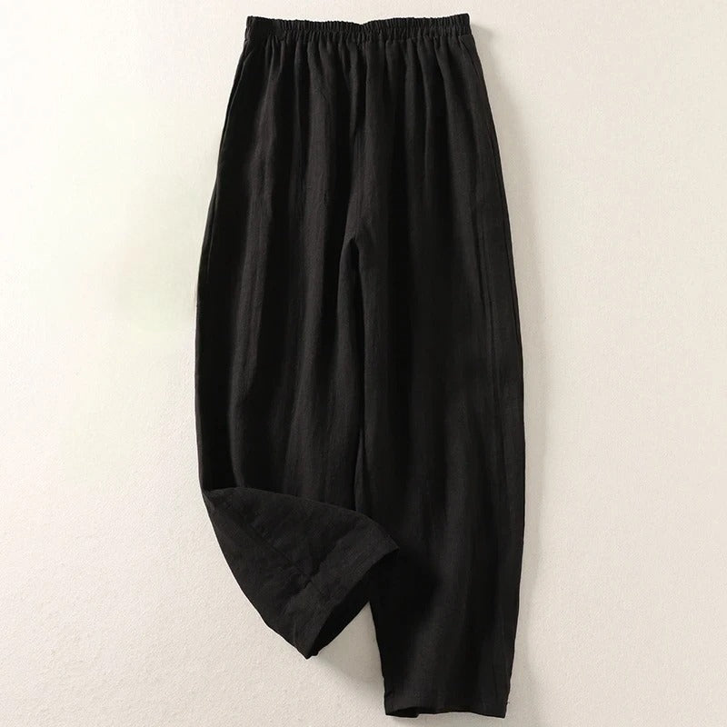 Valentine - Pantalon fluide en coton et lin