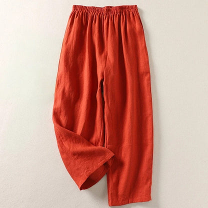 Valentine - Pantalon fluide en coton et lin