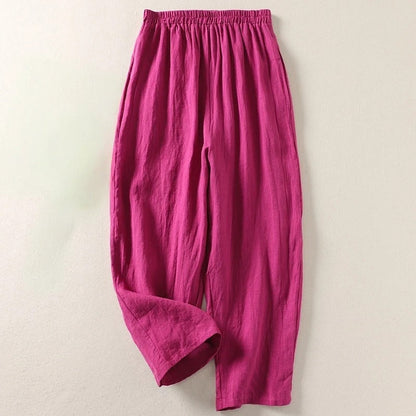 Valentine - Pantalon fluide en coton et lin