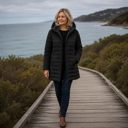 Jami - Quilted A-Line Winter Coat