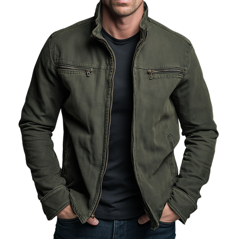 Mason - Vintage Cotton Zip Jacket