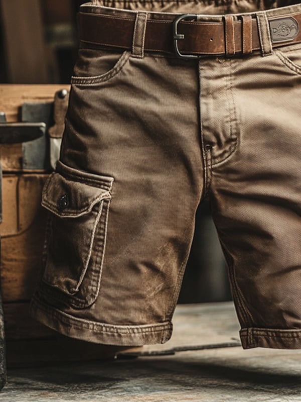 Marc - Short cargo rétro à poches multiples
