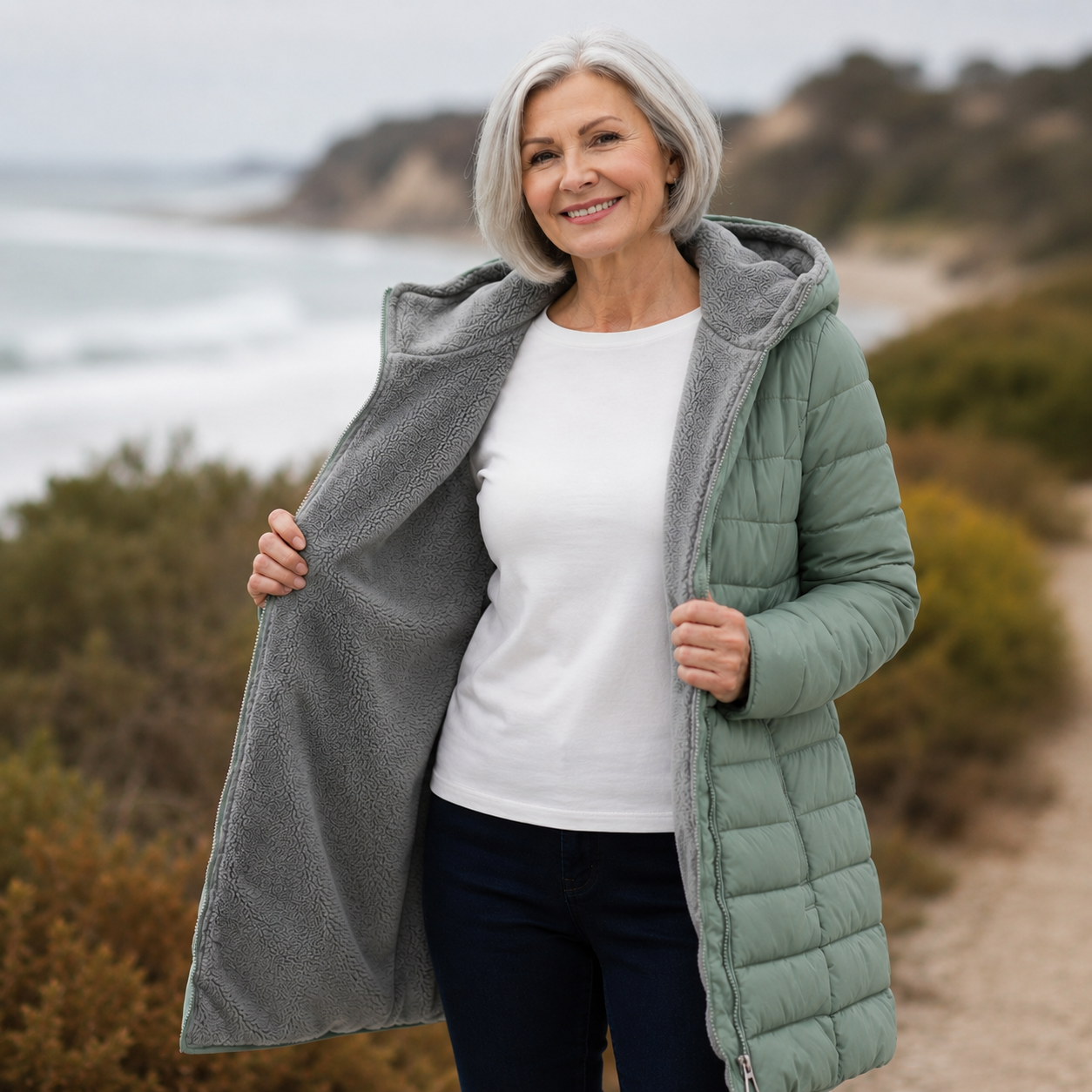 Jami - Quilted A-Line Winter Coat