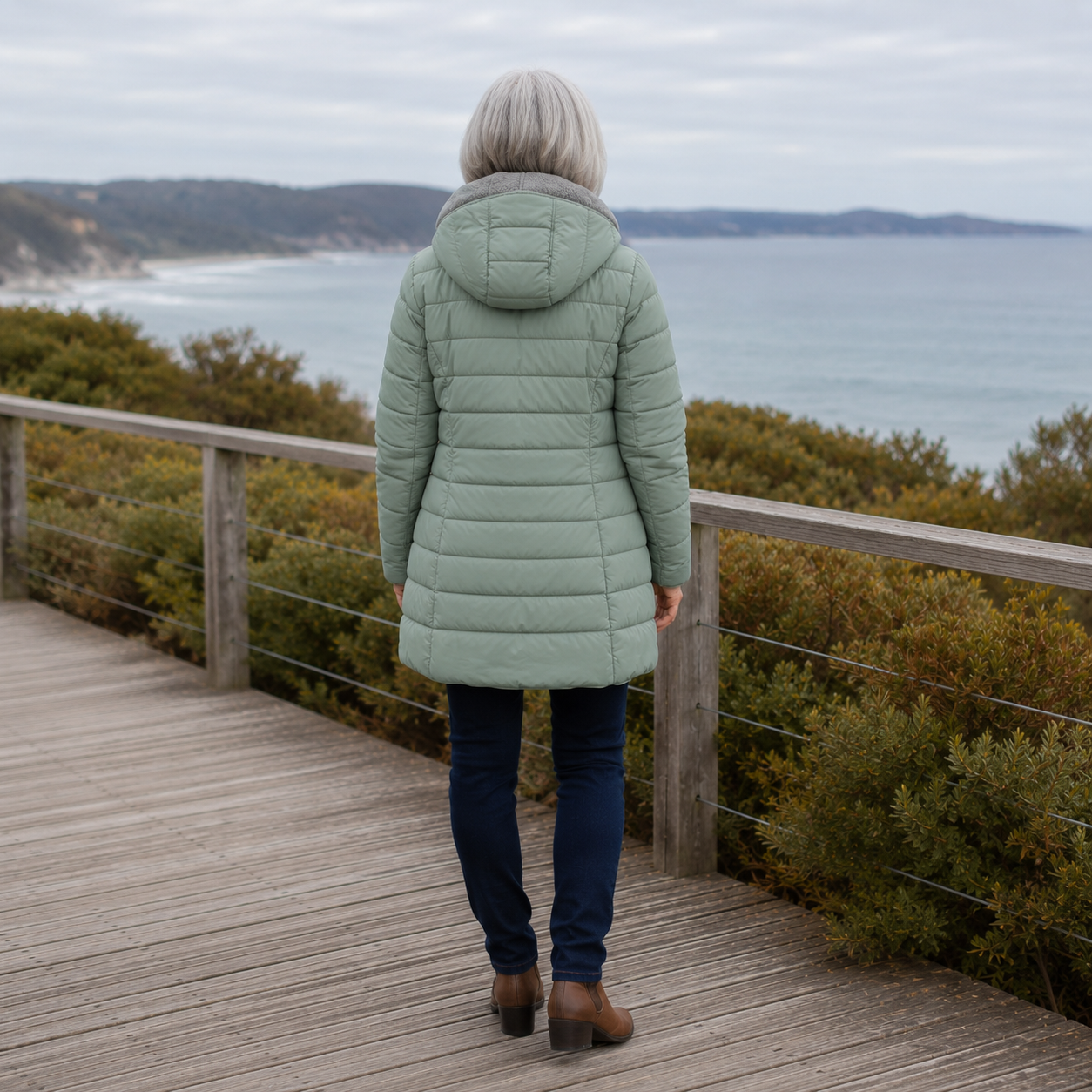 Jami - Quilted A-Line Winter Coat