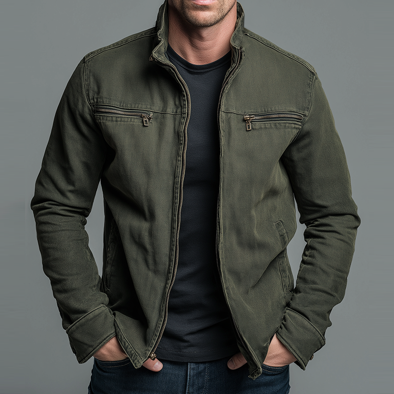 Mason - Vintage Cotton Zip Jacket