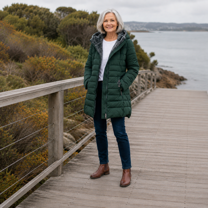 Jami - Quilted A-Line Winter Coat