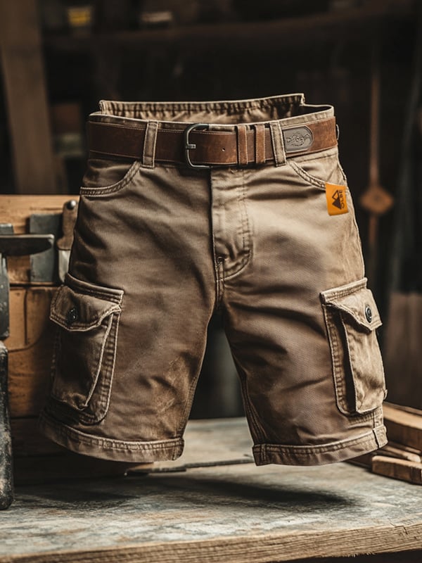 Marc - Short cargo rétro à poches multiples