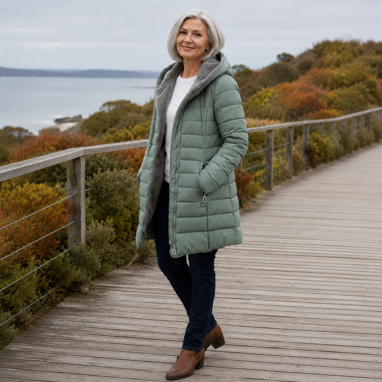 Jami - Quilted A-Line Winter Coat