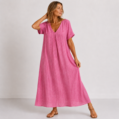 Jade - Robe longue fluide