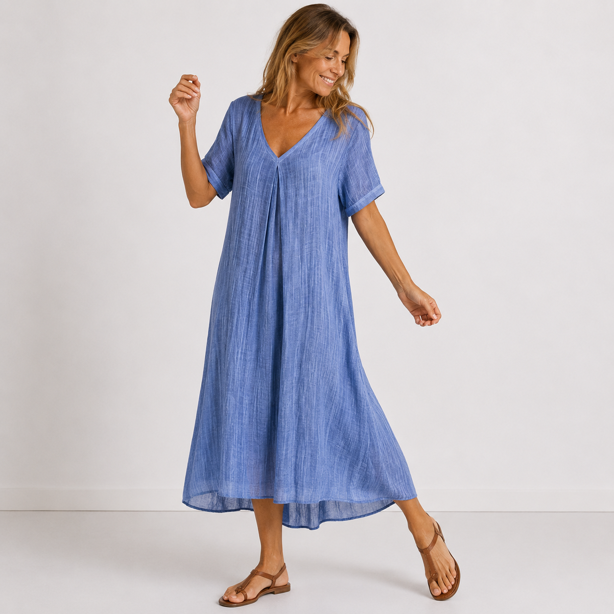 Jade - Robe longue fluide