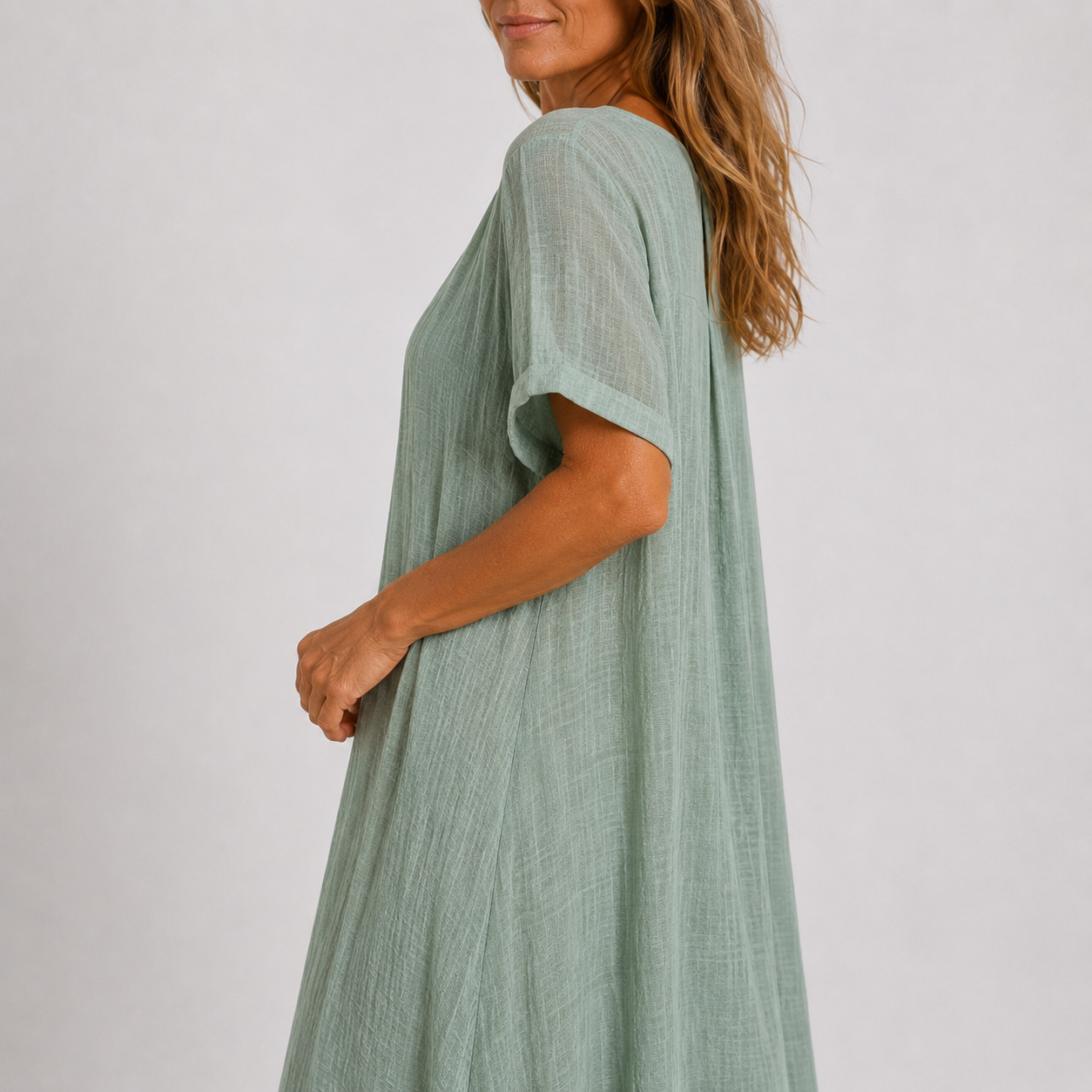 Jade - Robe longue fluide