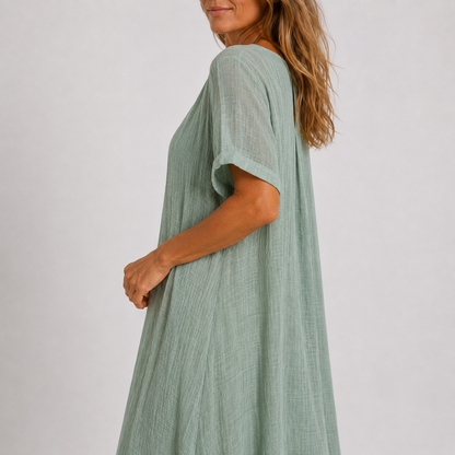 Jade - Robe longue fluide