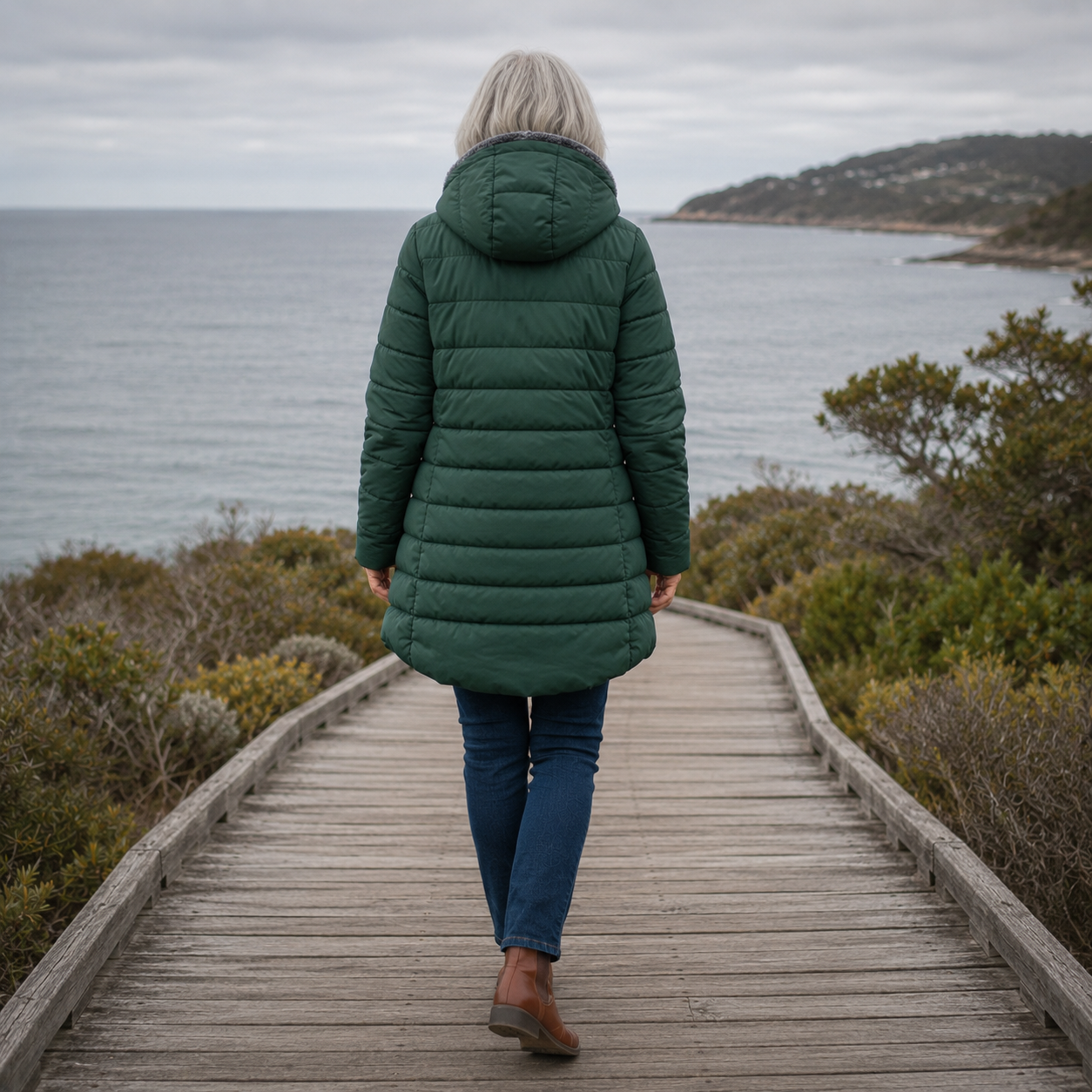 Jami - Quilted A-Line Winter Coat