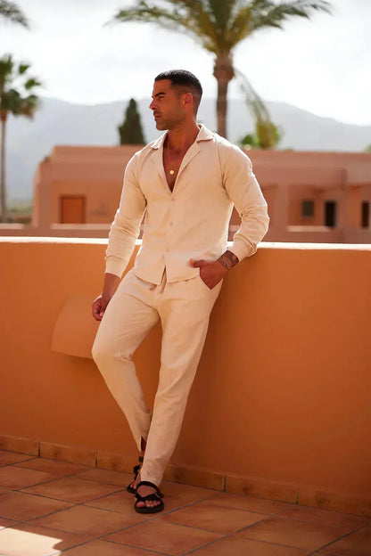 Jean Pierre - Ensemble en lin haut de gamme