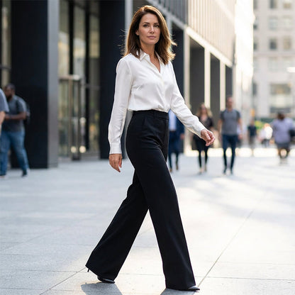 Iris - Pantalon Taille Haute